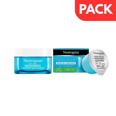 Neutrogena Hydro Boost Water Gel & Hydro Boost Repuesto Frasco 50g - Pack 2 UN
