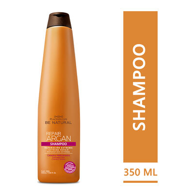 Shampoo Placenta Be Natural Arg&aacute;n - Frasco 350 ML