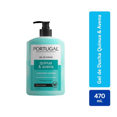 Portugal Gel de Ducha Quinua & Avena - Frasco 470 G