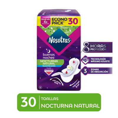 Nosotras Buenas Noches Max Cur - Bolsa 30 UN