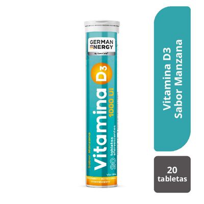 Vitamina D3 1000 UI German Energy - Tubo 20 UN