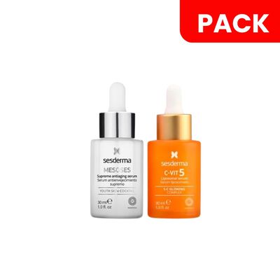 Sesderma C-Vit 5 Vitamin S&eacute;rum & Mesoses S&eacute;rum Antienvejecimiento Supremo - Pack 2UN