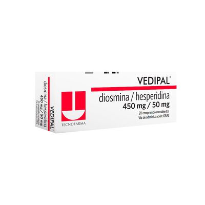 Vedipal 450mg / 50mg Comprimido recubierto - Caja 20 UN
