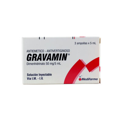 Gravamin 50mg/5 ml  - Caja 3UN