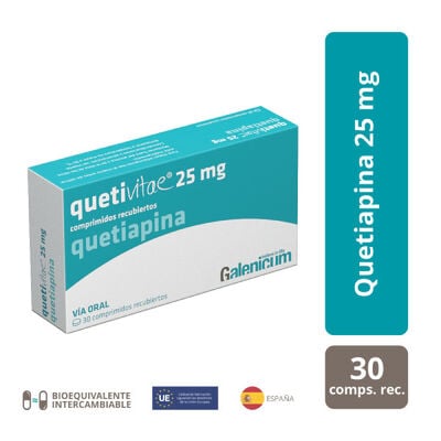 Quetibitae 25MG  - Caja 30 comprimidos