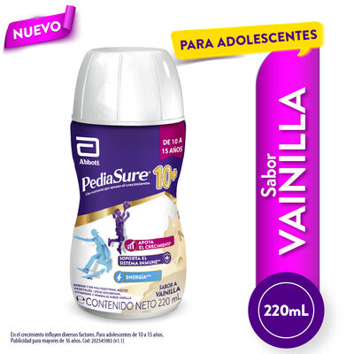 Pediasure 10+ Liquido Vainilla- Frasco 220 ML