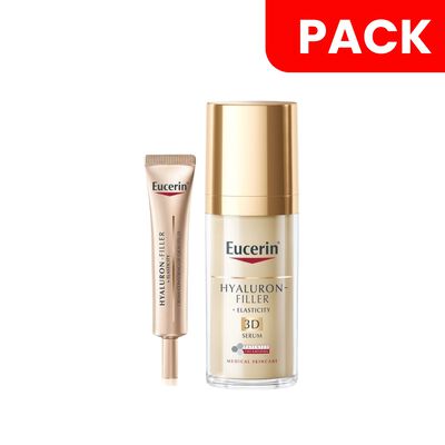Eucerin Hyaluron + Elasticity Contorno de Ojos & S&eacute;rum Anti-Edad-Pack 2 UN