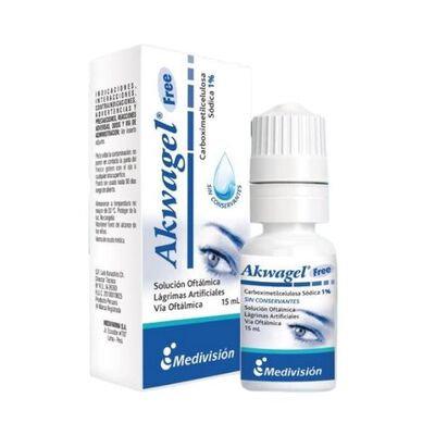 Akwagel Soluci&oacute;n Oftalmol&oacute;gica 1%  - Frasco 15 ML
