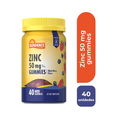 Sundance Vitamins Zinc 50 mg Gummies - Frasco 40 ML