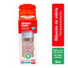 Biber&oacute;n de Vidrio Termoresistente Happymam- Frasco 180 ml, , large image number null