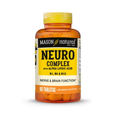 Neuro Complex B1, B6 y B12 Con Acido Alfa Lipoico - Frasco 60 UN