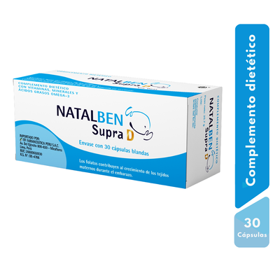 Natalben Supra C&aacute;psulas - Caja 30 UN