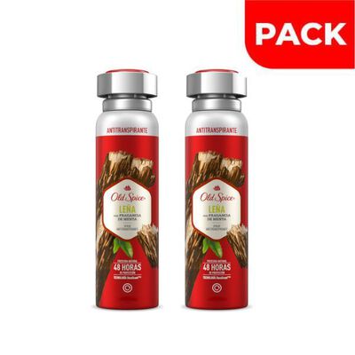 Pack Old-Spice Spray Antitranspirante Le&ntilde;a - Frasco 150ML