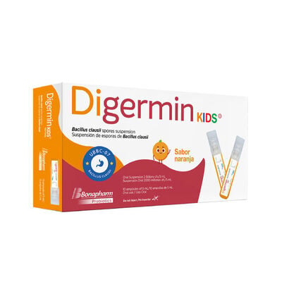 Digermin Kids 200 Mio ufc/5mL Susp. Oral Sabor Naranja - Caja 10UN