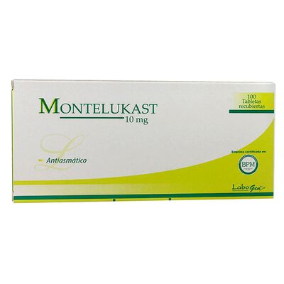 Montelukast 10Mg Tabletas Recubiertas - Caja 100 UN