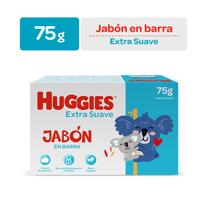 Huggies Jab&oacute;n Extra Suave - Barra 75 G