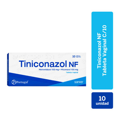 Tiniconazol NF - Caja 10 tableta vaginal