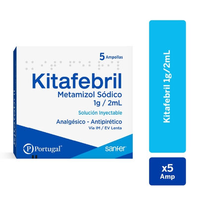 Kitafebril 1G/2Ml Ampollas - Caja 5 UN