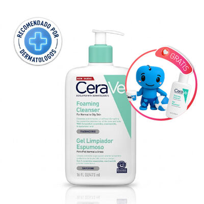 Cerave Gel Limpiador Espumoso - Frasco  473 ML