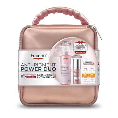 Pack Neceser Eucerin Antipigment S&eacute;rum + Gel Limpiador + Fotoprotecci&oacute;n - 4 UN