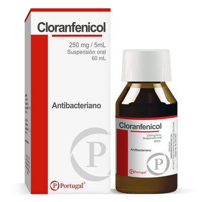 Cloranfenicol 250 Mg/5 Ml Suspensi&oacute;n - Frasco 60 ML