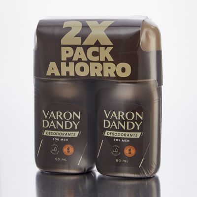 D&uacute;o Pack Varon Dandy Desodorante Roll-On - Frasco 60 ML