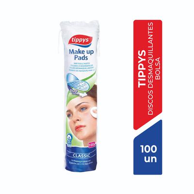 Discos Desmaquillante Tippys Duo System Classic - Bolsa 100UN