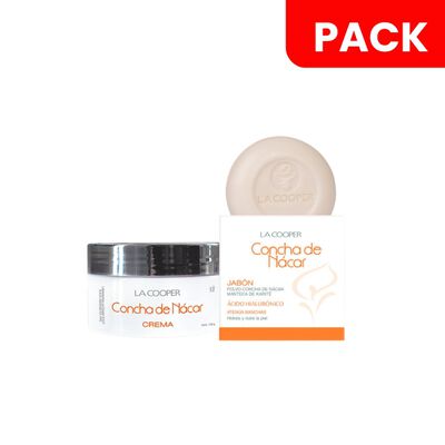 Crema Concha De Nacar La Cooper SPF 10 Pote 100 G & Jab&oacute;n Concha De N&aacute;car - Pack 2UN