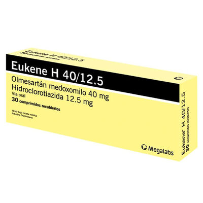 Eukene H 40/12.5mg Comprimido Recubierto - Caja 30 UN