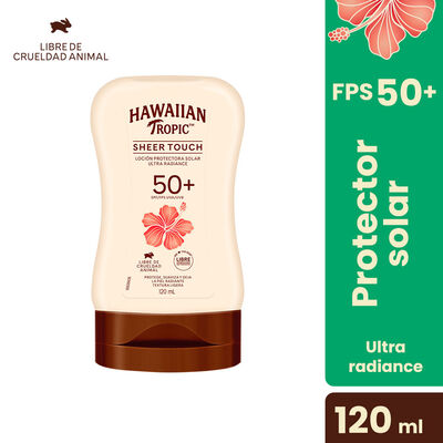 Hawaiian Bloqueador Sheer Touch Ultra Radiance SPF 50+ - Frasco 120 M