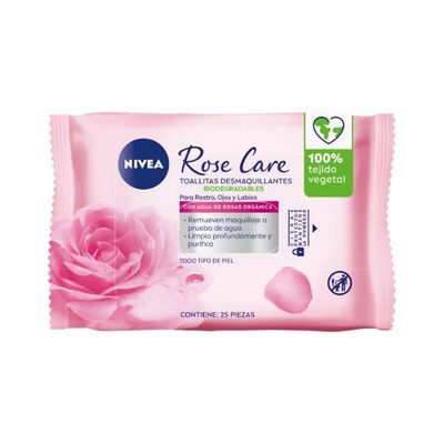 Nivea Toallita Desmaquillantes Biodegradable Roses - Bolsa 25 UN
