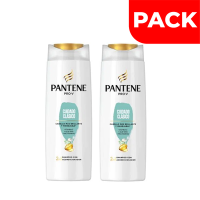 Pack Shampoo Pantene 2en1 Cuidado Cl&aacute;sico - Frasco 400 ML