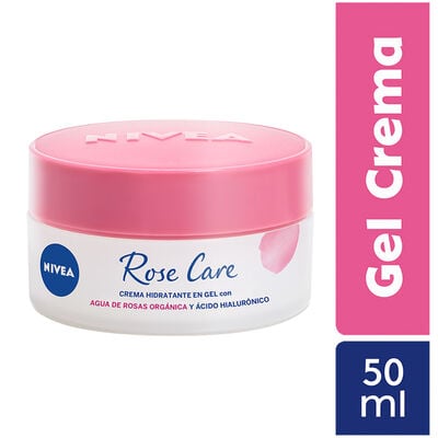 Crema Facial Hidratante en Gel Nivea Rose Care - Pote 50 ML