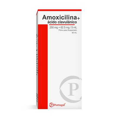 Amoxicilina + &Aacute;cido Clavul&aacute;nico - Frasco 60 ML