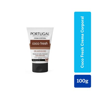 Portugal Crema Corporal Coco Fresh - Frasco 100 G