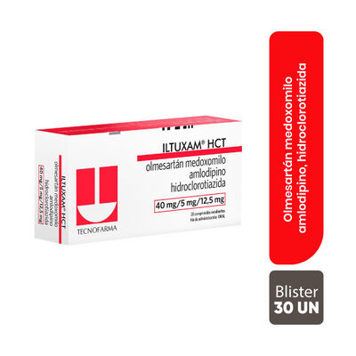 Iltuxam HCT 40mg+5mg+12.5mg Comprimido Recubierto - Bl&iacute;ster 7 UN