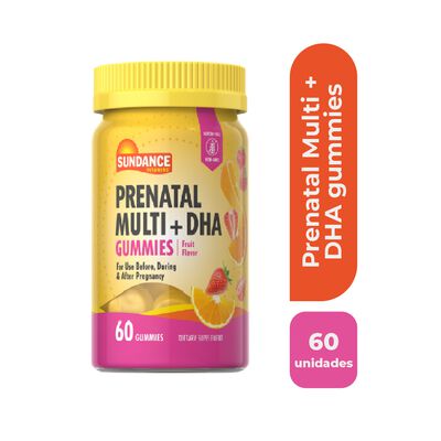 Sundance Prenatal Multi + DHA Gummies - Frasco 60 UN