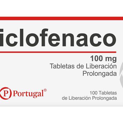 Diclofenaco 100 Mg Tabletas de Liberaci&oacute;n Retardada - Caja 100 UN