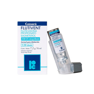 Flutivent 250/25 Mcg Aerosol para inhalaci&oacute;n - Frasco 120 DSS