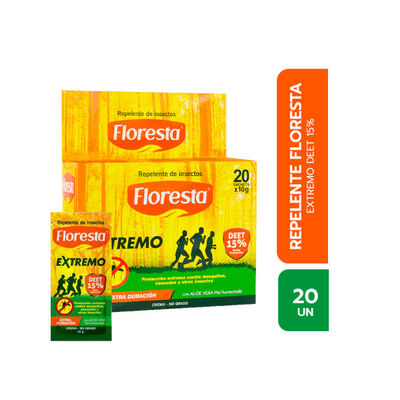 Repelente Floresta Extremo - Caja 20 UN