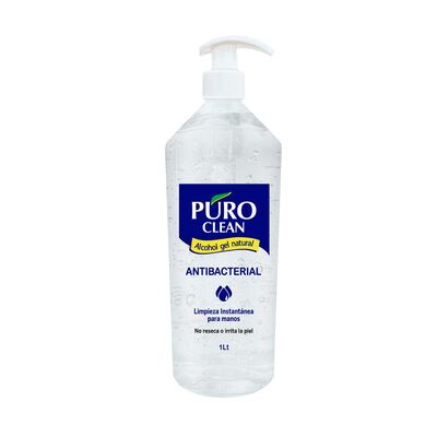 Puro Clean Alcohol Gel Natural - Frasco 1000 ML