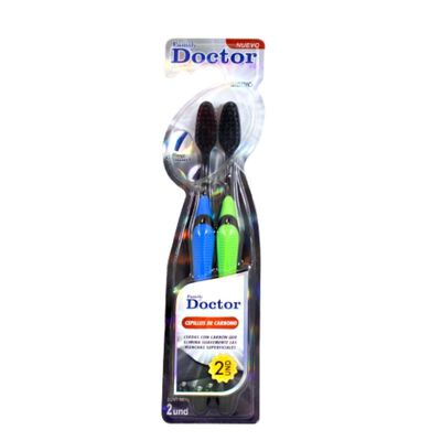 Cepillo Dental Family Doctor de Carbono - Caja 2 UN