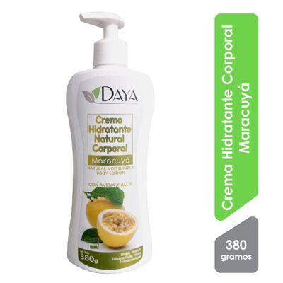 Daya Crema Hidratante Maracuy&aacute; - Frasco 380 Gr