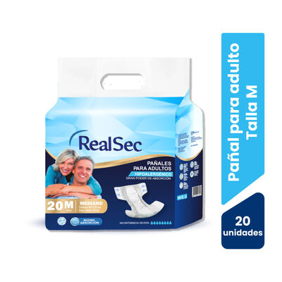 Pa&ntilde;al RealSec Talla M - Bolsa 20 UN