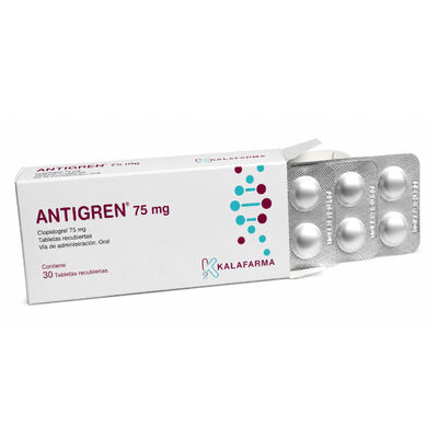 Antigren 75  MG - Caja 30 Tabletas recubiertas