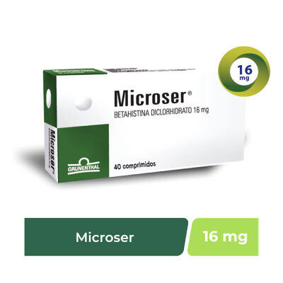 Microser 16mg - Caja 40 Tabletas