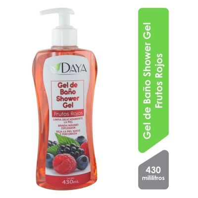 Daya Gel de Ba&ntilde;o Shower Gel Frutos Rojos - Frasco 430 ML