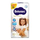 Pa&ntilde;al Babysec Super Premium Talla XG - Bolsa 42 UN, , large image number null
