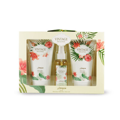 Vintage Lemongrass Scrub+Loci&oacute;n+Spray - Pack 3 UN