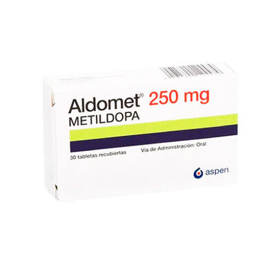 Aldomet 250 Mg Tableta Recubierta - Caja 30 UN